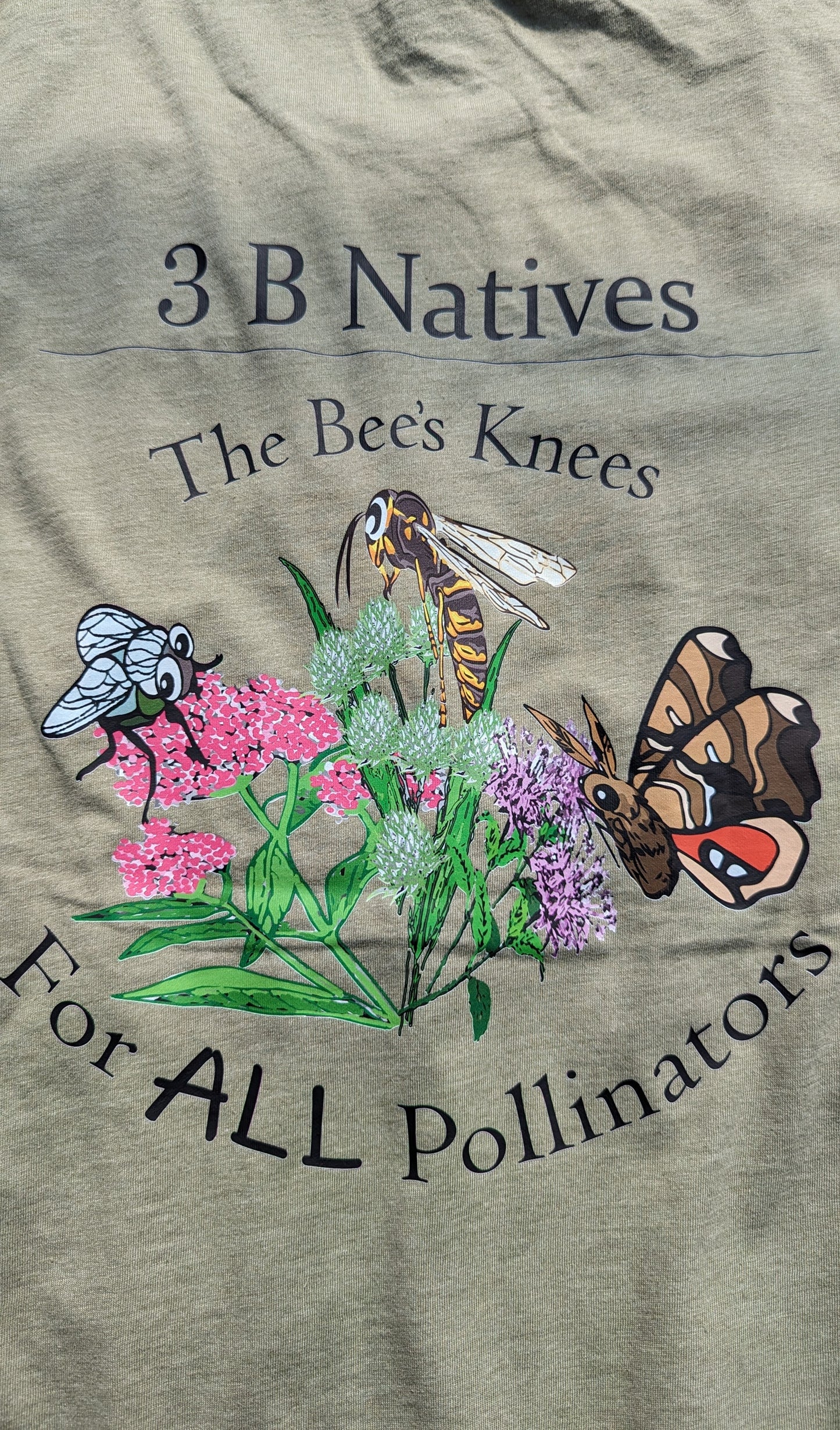 The Bees Knees Olive T-Shirt from 3 B Natives